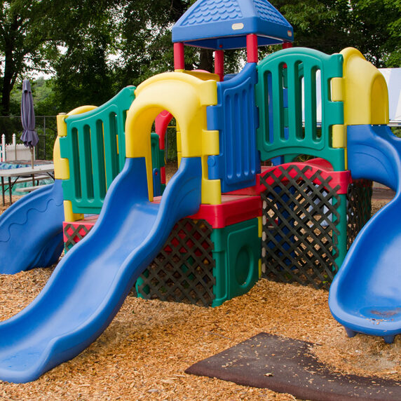 Play structure in the main yard